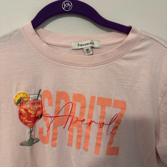 Francesca's Collections Pink Spritz Tee - Picture 2 of 3